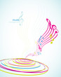 Abstract background with tunes.