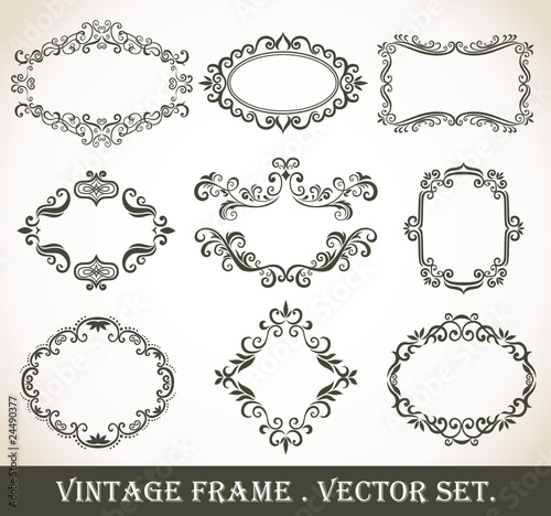 Vector: Vintage frame. Vintage frame.