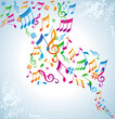 Colorful music background. Colorful music background.