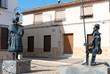 Monument to Don Quixote and Dulcinea, Castilla-La Mancha, Spain. Monument to Don Quixote and Dulcinea, Castilla-La Mancha, Spain.