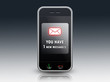 Mobile Device "You have 1 new message"