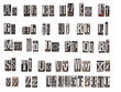 alphabet made from metal letters