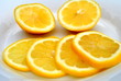 Lemon Slices on a Plate Lemon Slices on a Plate