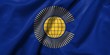 3D Flag of  Commonwealth of Nations satin