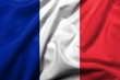 3D Flag of  France satin
