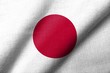 3D Flag of  Japan waving