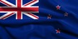 3D Flag of New Zealand satin