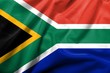 3D Flag of South Africa satin