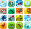 Set of a adventure icons