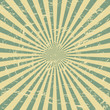 Vintage Grunge Sunburst Vector