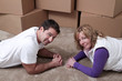 Couple moving in