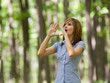 Woman in the forest