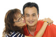 Young couple in love embracing