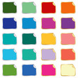 Collection of multicolor stickers and labels set Collection of multicolor stickers and labels set
