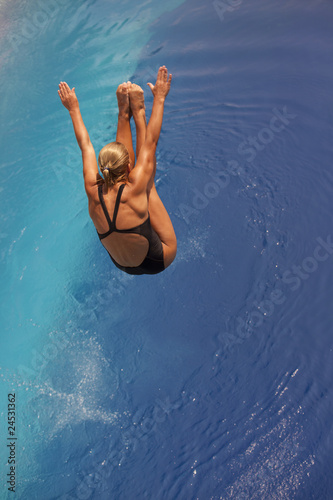 Photo: diving board jump diving board jump