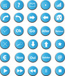 boutons web bleu