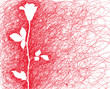 Silhouette of a rose