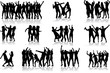 Dancing silhouettes - large collection
