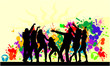 Party- grunge background Party- grunge background