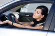 Businesswoman driver is angry