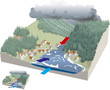 Inondations - Estuaire : conjonction marée et crue