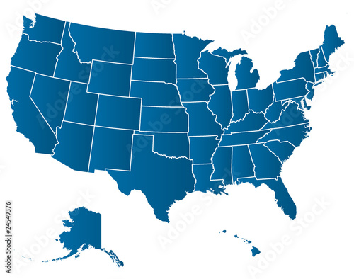 Vektor: USA vector map USA vector map