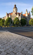 Kopfsteinpflaster vorm Leipziger Rathaus