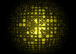 Techno yellow vector orb illustration Techno yellow vector orb illustration