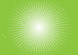 Green background spreading lights