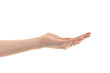 Freigestellte Hand präsentiert Freigestellte Hand präsentiert