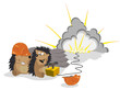 Amusing hedgehogs the builders Amusing hedgehogs the builders