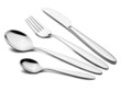 Silverware Set with Fork, Knife, and Spoons (Clipping Path)