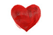 Painted red heart