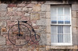 Facade with cycle in Edinburgh, Scotland