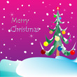 merry christmas card (purple background) merry christmas card (purple background)