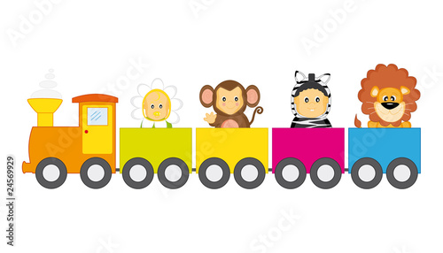 Vektor: Tren infantil Tren infantil