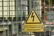 Foto: Hochspannung Lebensgefahr Schild Hochspannung Lebensgefahr Schild