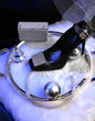 women shoe in christmas decoration