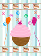 cupcake on background