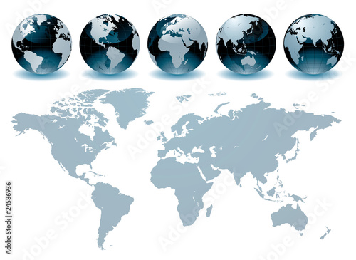 Vektor: World Globe World Globe