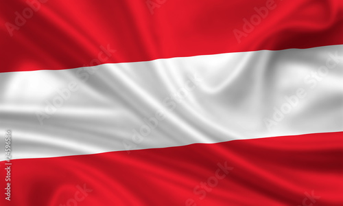 Illustration: Flag of Austia Österreich Fahne Flagge Flag of Austia Österreich Fahne Flagge