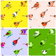 Vector: Birds Seamless Pattern Tiles Birds Seamless Pattern Tiles