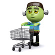 3d Frankenstein goes shopping