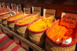 street stand with spices in Madrid
