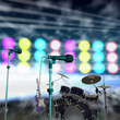 musical instruments on a music stage