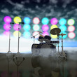 musical instruments on a music stage