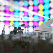 musical instruments on a music stage