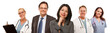 Multiethnic Woman with Businessman and Male Doctors or Nurses