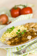 Meat Balls of Poultry with onion sauce,salad
