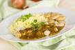 Fleischbällchen mit Spätzle,Bohnen